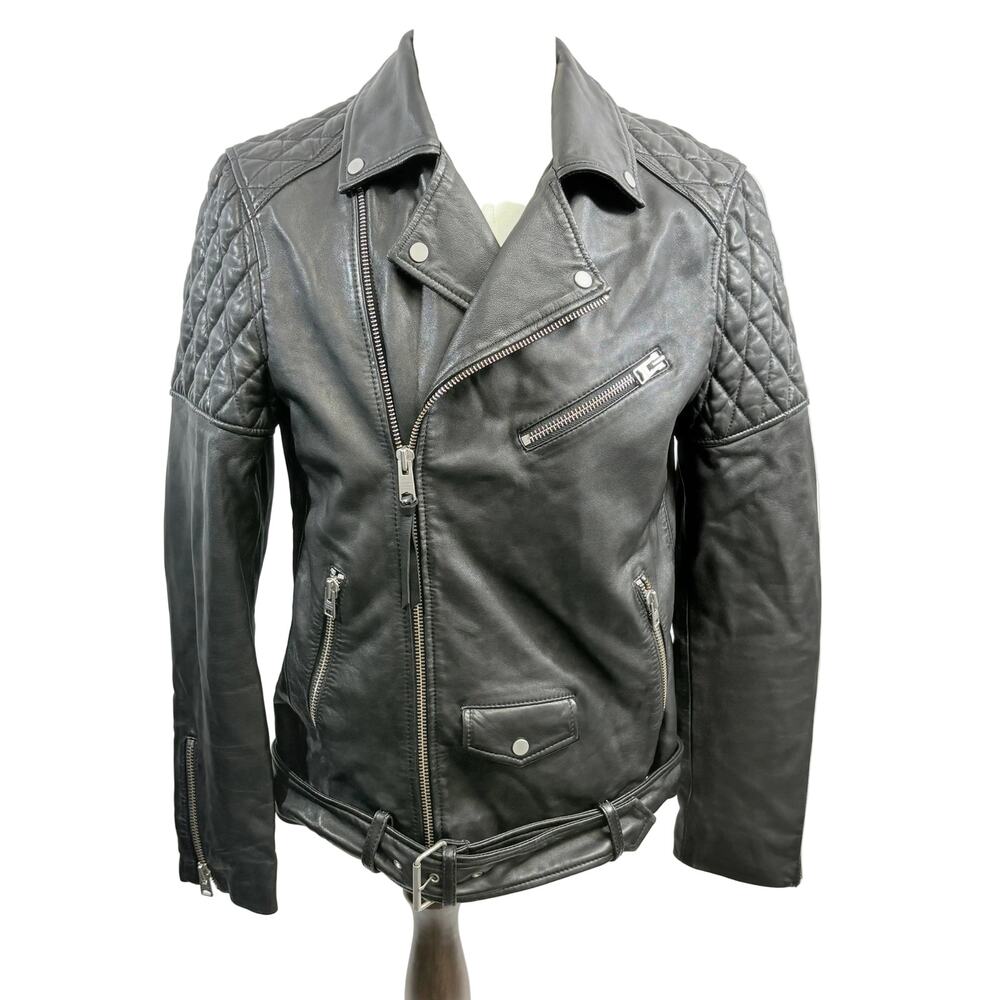 Blank NYC faux leather biker style jacket, size medium
